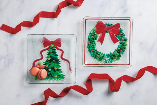 Christmas Glass Plate - 2 Styles