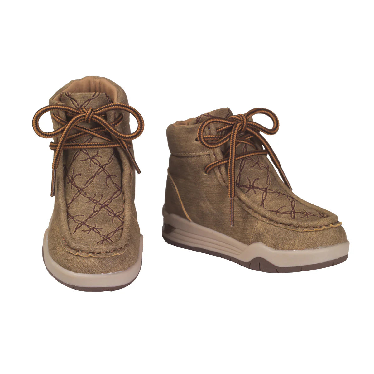 Twister Toddler Jackson Tan Casual Lace Up Shoe