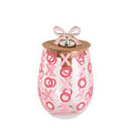 Mud Pie Valentines Wine Glass and Stopper Set