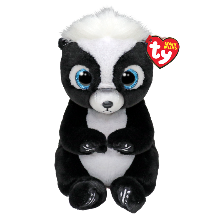 Beanie Baby Black & White Skunk- Rukus