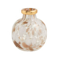 Mud Pie White and Gold Tortoise Glass - 2 Sizes