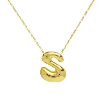 Initial Waterdrop Necklace - Gold or Silver