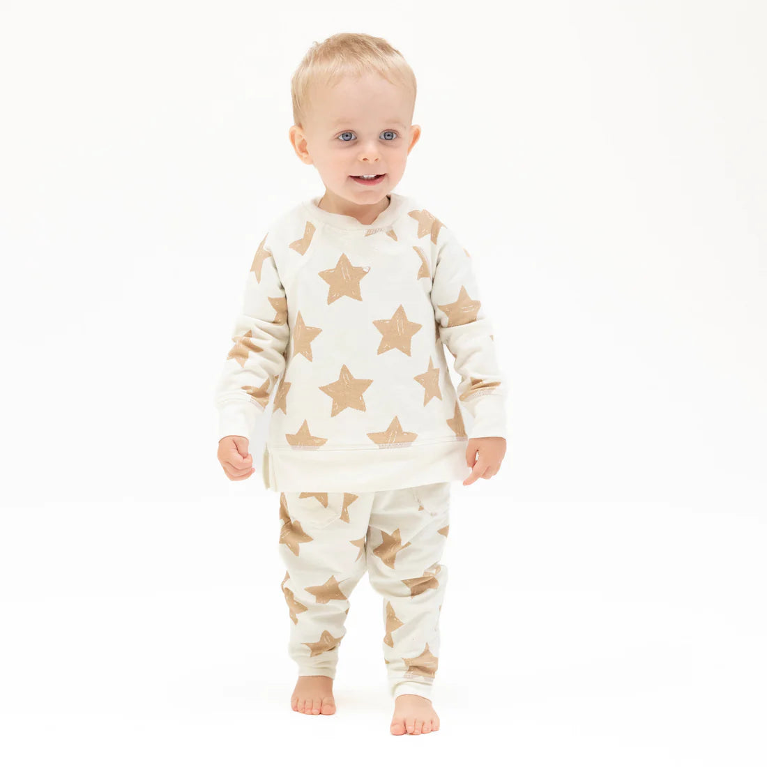 Stars Raglan Sweatshirt + Jogger Set