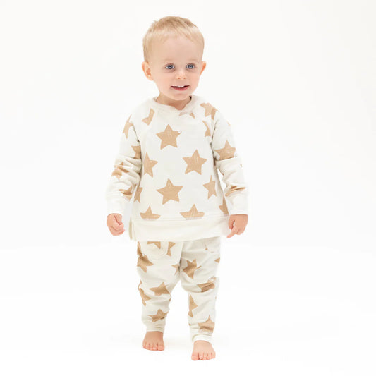 Stars Raglan Sweatshirt + Jogger Set