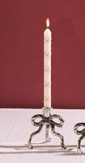 Bow Heart Taper Candles