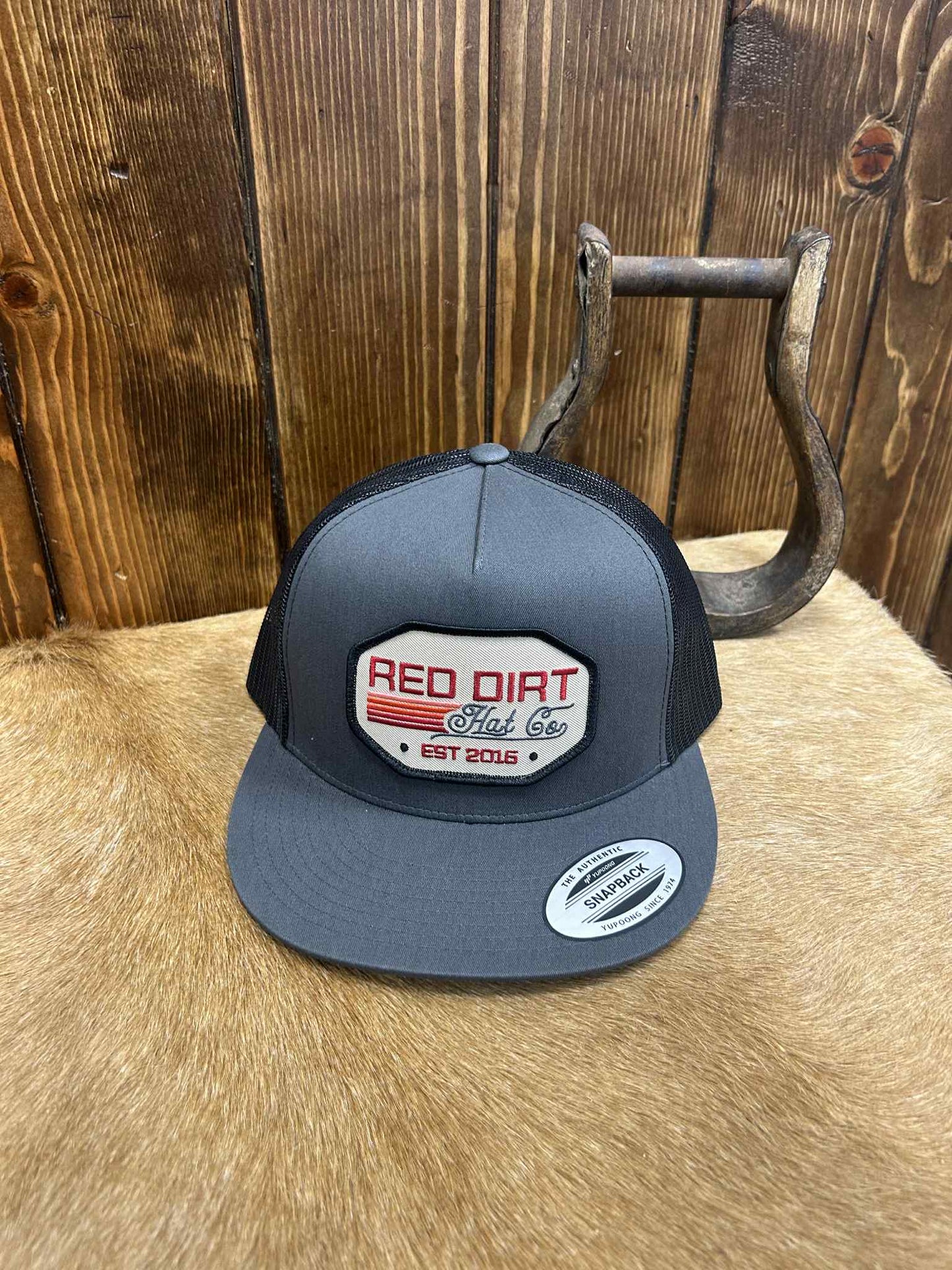 Red Dirt Hat Company Sundown Charcoal Black Hat