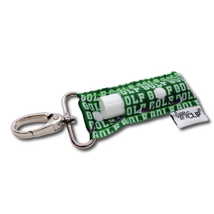 Lippyclip Lip Balm Holder Keychain for Chapstick- Tee Time
