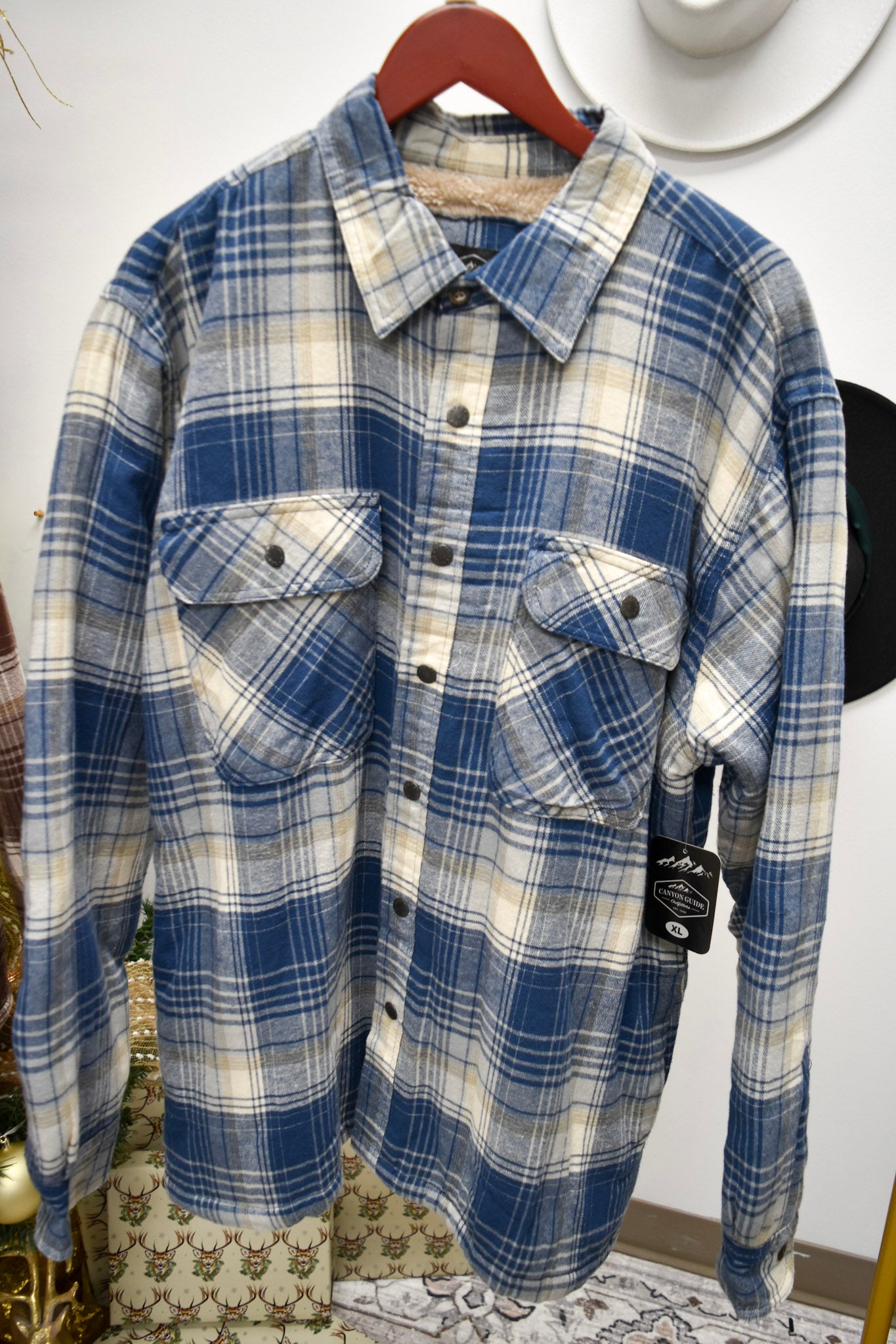 Canyon Guide Mens Fletcher Button Up Fleece Lined Jacket