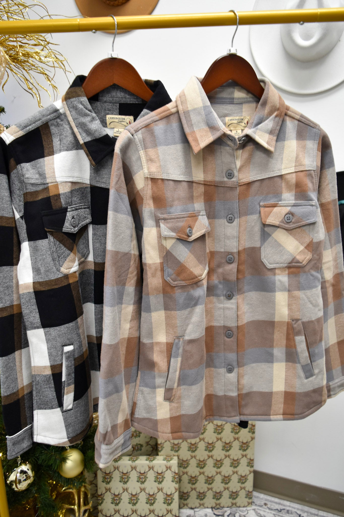 Men's Plaid Shirt Jacket - 2 Colors