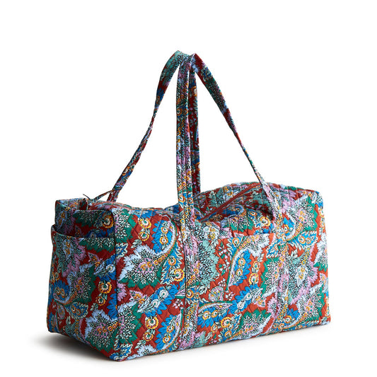 Vera Bradley Large Original Duffle Bag- Flowers & Feathers