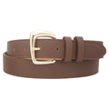 Womens Leather Double Looped Belt