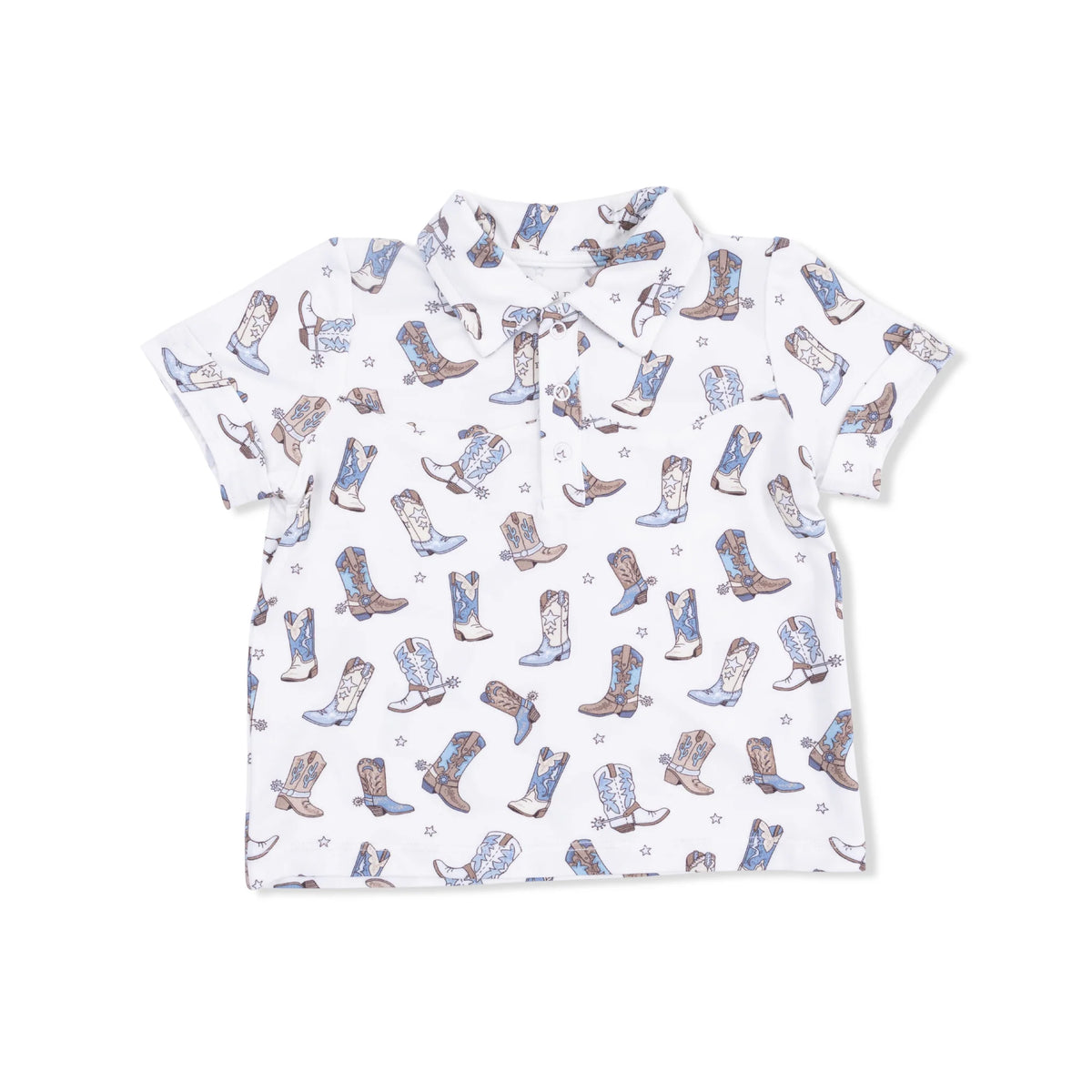 Angel Dear Cowboy Boots Polo with Casual Shorts