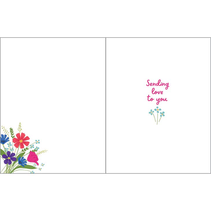 Birthday Greeting Card - Envelope Bouquet