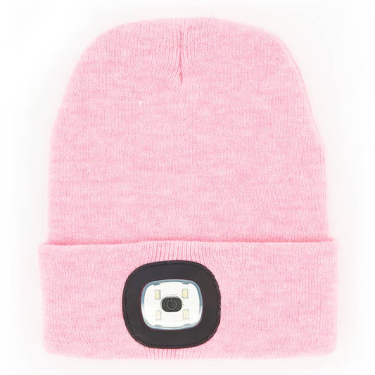 Night Scope Brightside Rechargeable Led Beanie- Pink