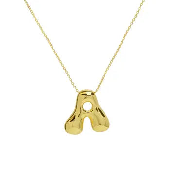 Initial Waterdrop Necklace - Gold or Silver