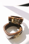 Resin Cuff Bangle Bracelet - 3 Colors