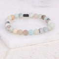 The Inspiration Company Genuine Stone Accent Bracelet | 6 Colors