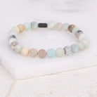 The Inspiration Company Genuine Stone Accent Bracelet | 6 Colors