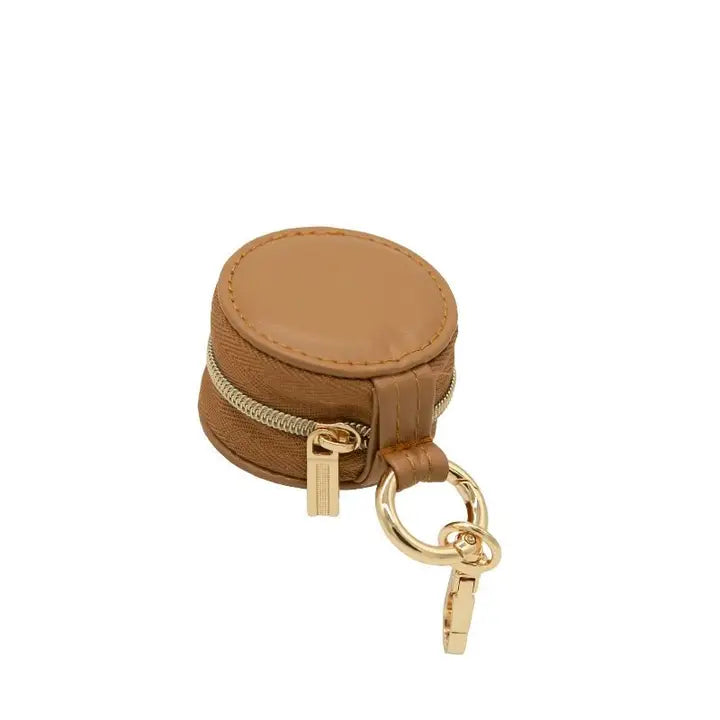 Leather Jewelry Case Keychain -3 Colors