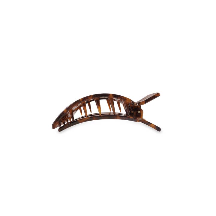 Square Small Flat Hair Clip- Tortoise