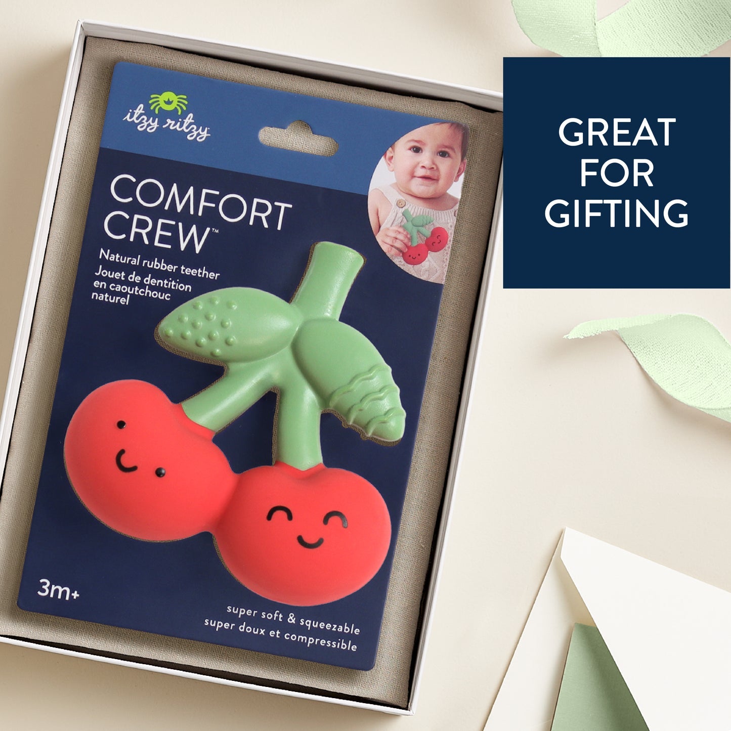 Cherry Comfort Crew™ Natural Rubber Latex Teether