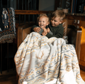 Burlebo sherpa blanket, shown in one of three available colors