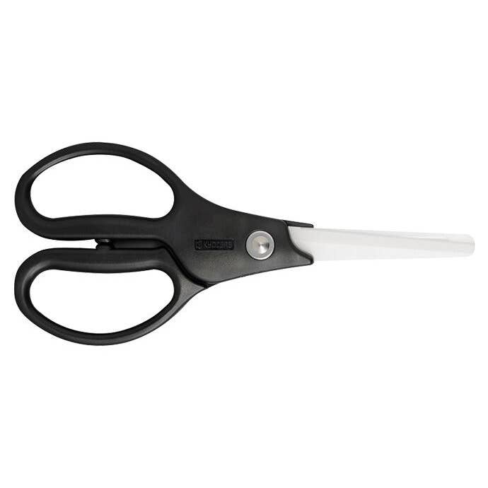 Ceramic Office and Kitchen Utility Scissors- Black