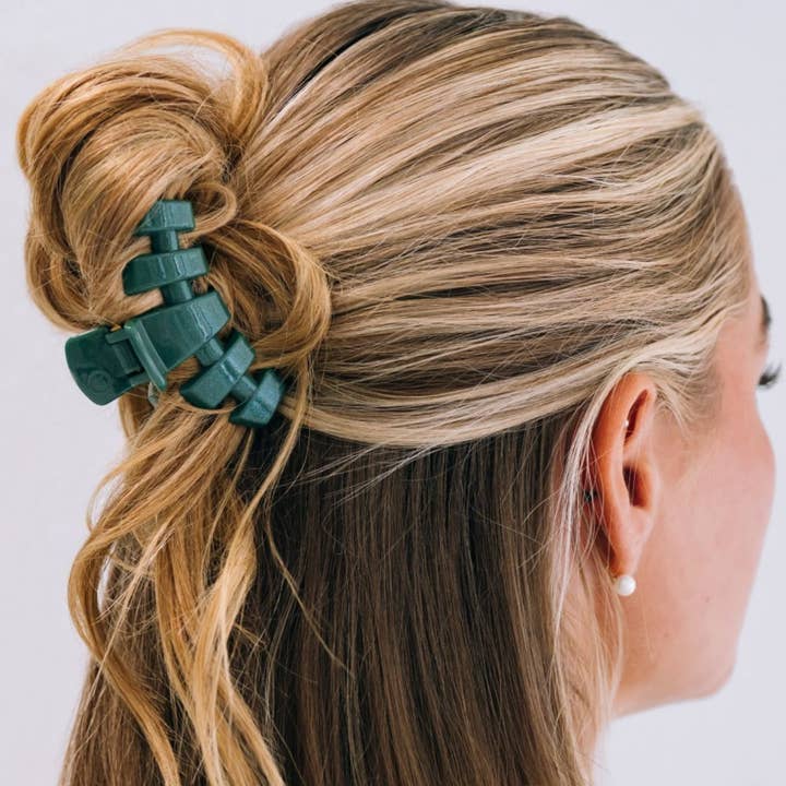 Classic Small Hair Clip- Mistletoe