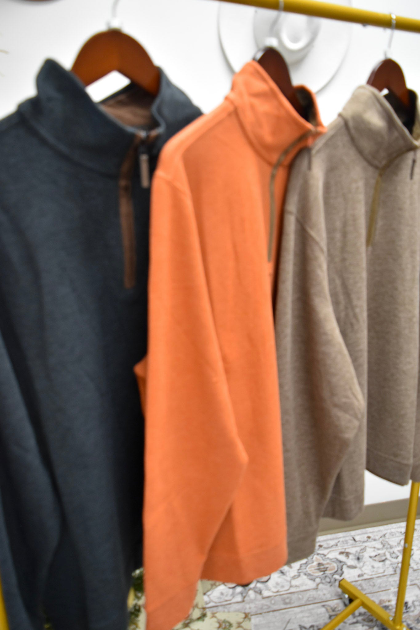 FX Fusion Men's Cashmere Soft Touch 1/4 Zip - 3 Colors