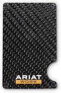 Ariat Mens Black Utility Carbon Fiber Work Wallet
