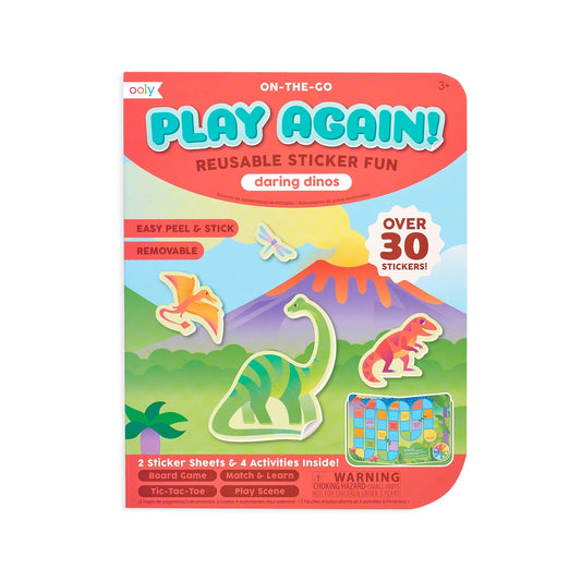 Play Again! Mini On-The-Go Activity Kit - Daring Dinos