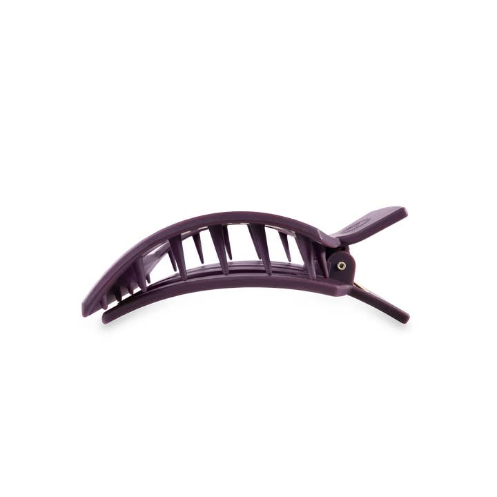 Square Medium Flat Hair Clip- Burgundy Bliss