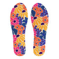 No-show flat socks, shown in one of three available colors