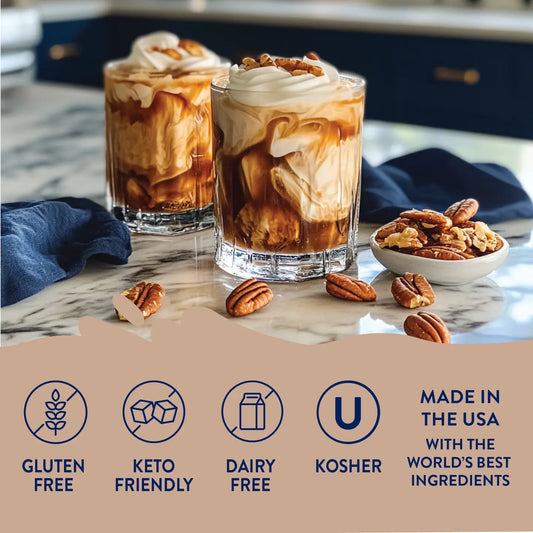 Sugar Free Maple Bourbon Pecan Syrup