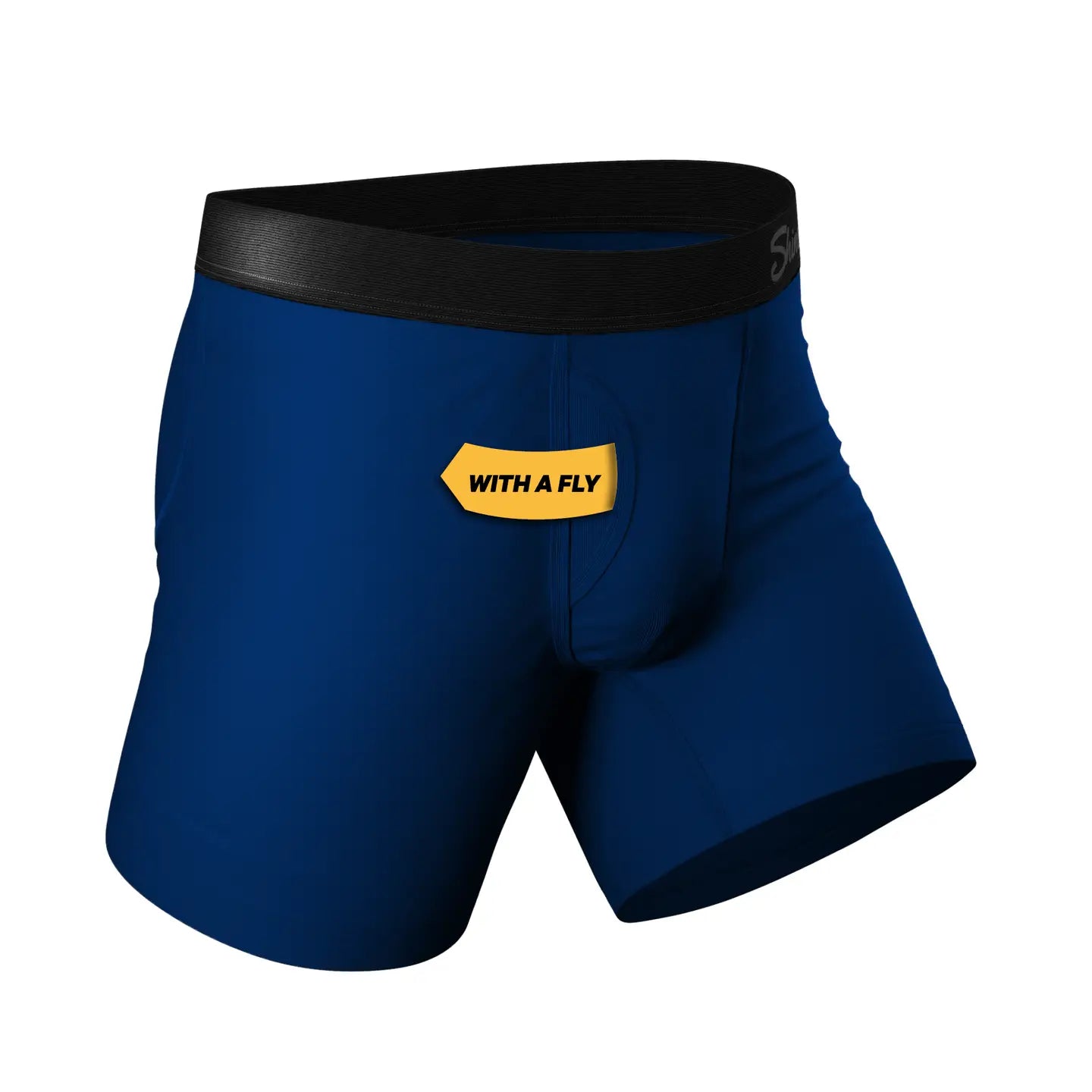 Shinesty Men's The Big Blue Navy Ball Hammock Pouch Underwear With Fly