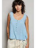 Sunny Life Button Down Knit Tank
