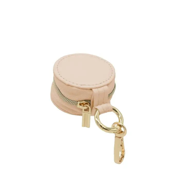 Leather Jewelry Case Keychain -3 Colors