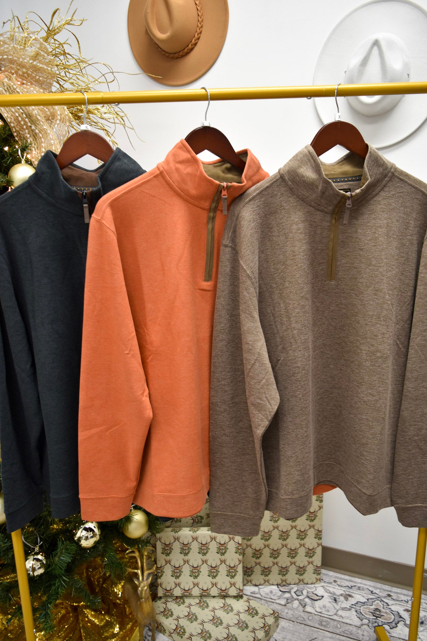 FX Fusion Men's Cashmere Soft Touch 1/4 Zip - 3 Colors