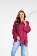 Womens Mud Pie Thatcher Knit Oversized Sweater