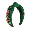 Mud Pie Holiday Beaded Headband