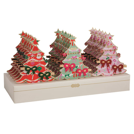 Holiday Bow Claw Clip -3 Colors