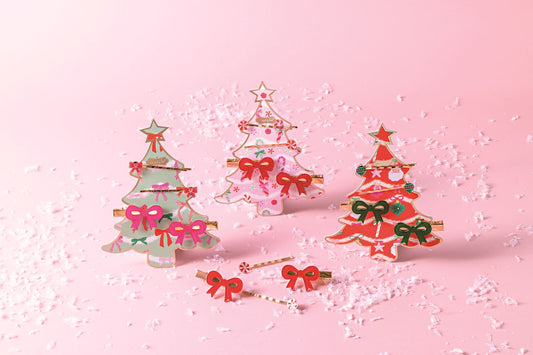 Holiday Bow Claw Clip -3 Colors