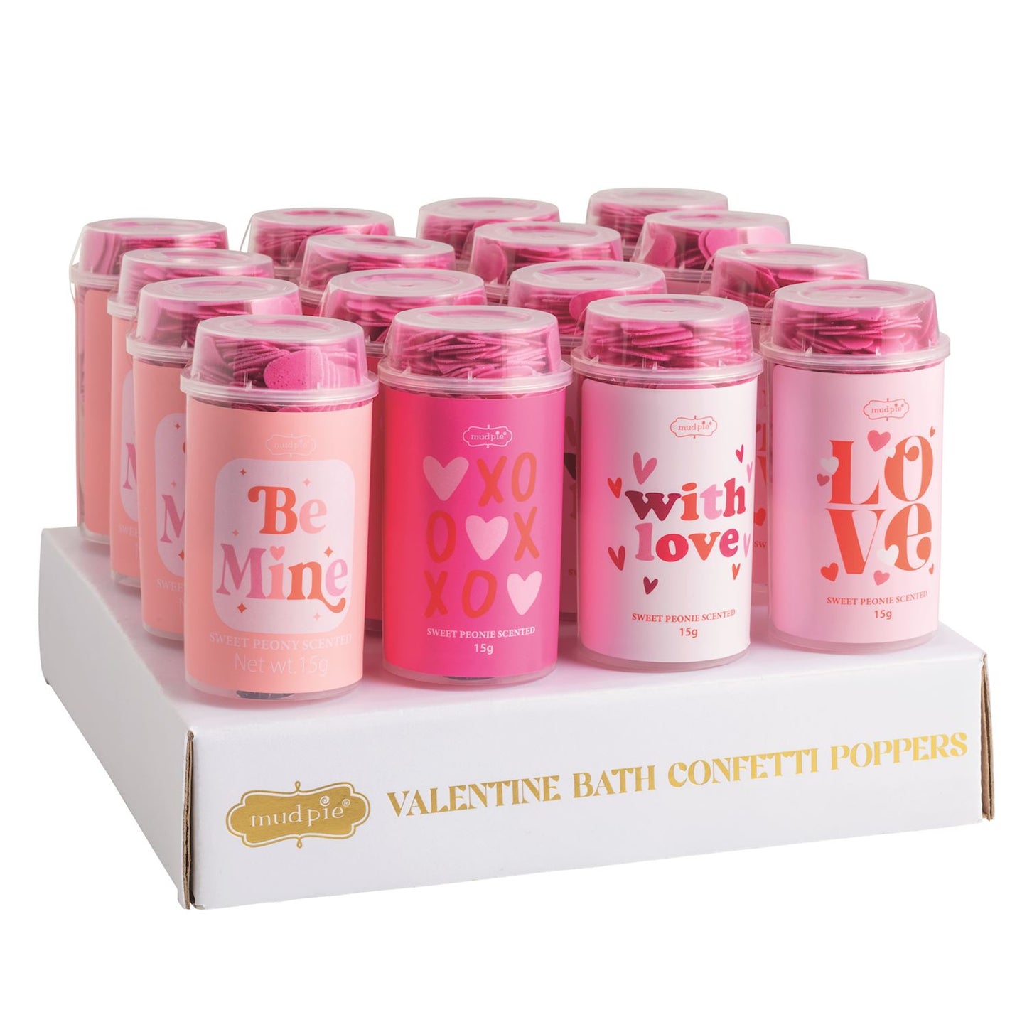 Valentine's Bath Confetti Poppers -4 Styles