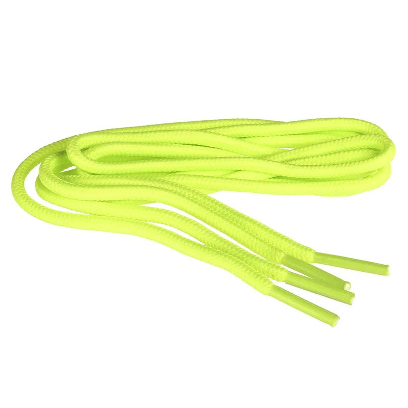 Twisted X Replacement Shoe Laces in neon yellow, coiled