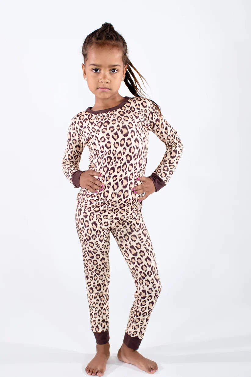 Classic Leopard Toddler Pajama Set