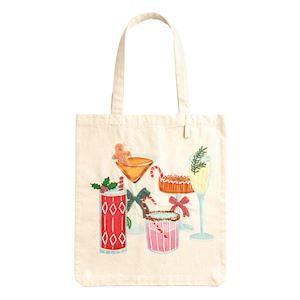 Holiday Bar Beaded Tote BT