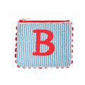 Mud Pie initial beaded pouch