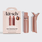 Kitsch Hair Volumizing Clip 2-piece set in terracotta with box and both clips