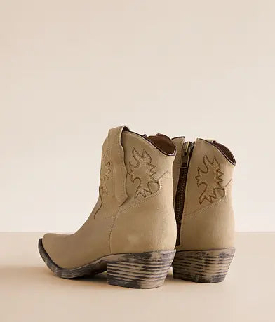 Corral LD Taupe Western Suede Ankle Boot
