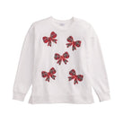 Tartan Bow Sparkle Sweatshirt